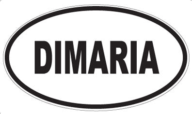 DIMARIA - Oval Sticker