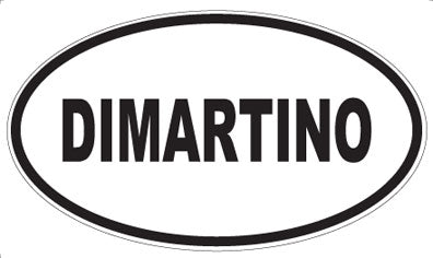 DIMARTINO - Oval Sticker