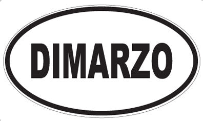 DIMARZO - Oval Sticker