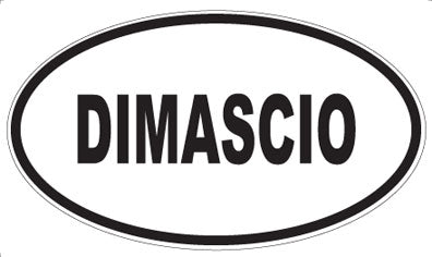 DIMASCIO - Oval Magnet
