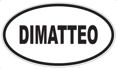DIMATTEO - Oval Sticker
