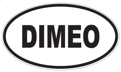 DIMEO - Oval Sticker