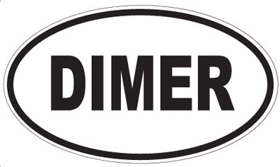 DIMER - Oval Sticker
