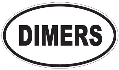 DIMERS - Oval Sticker