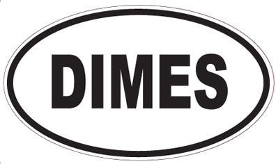 DIMES - Oval Sticker