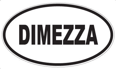 DIMEZZA - Oval Magnet