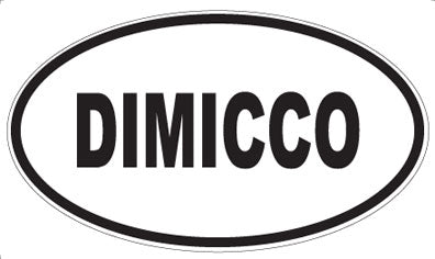 DIMICCO - Oval Sticker