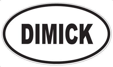 DIMICK - Oval Sticker