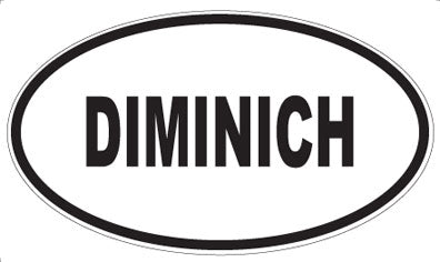 DIMINICH - Oval Sticker