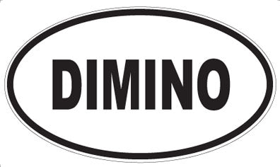 DIMINO - Oval Sticker