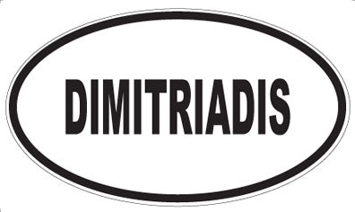 DIMITRIADIS - Oval Magnet
