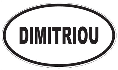 DIMITRIOU - Oval Magnet