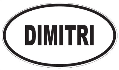 DIMITRI - Oval Magnet