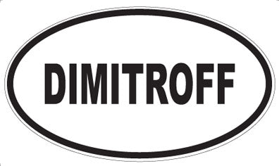 DIMITROFF - Oval Magnet
