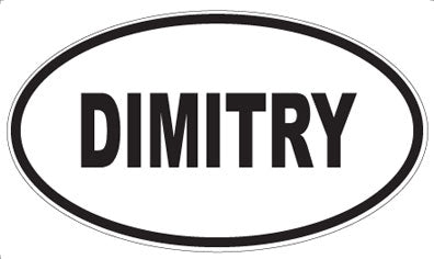 DIMITRY - Oval Sticker