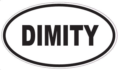 DIMITY - Oval Sticker