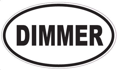 DIMMER - Oval Sticker