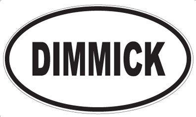 DIMMICK - Oval Magnet