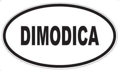 DIMODICA - Oval Sticker
