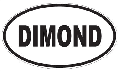 DIMOND - Oval Sticker