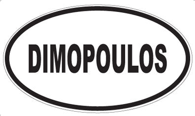 DIMOPOULOS - Oval Sticker