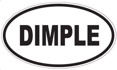DIMPLE - Oval Sticker