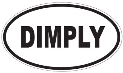 DIMPLY - Oval Sticker