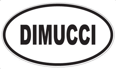 DIMUCCI - Oval Sticker