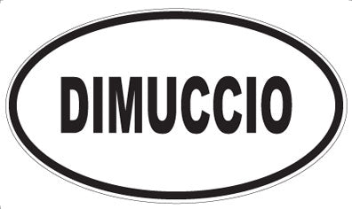 DIMUCCIO - Oval Sticker