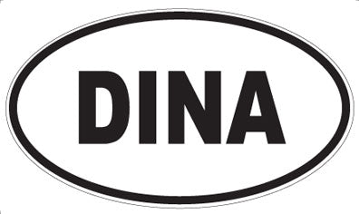 DINA - Oval Sticker