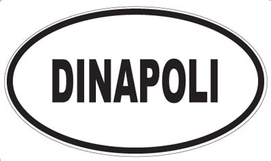 DINAPOLI - Oval Sticker