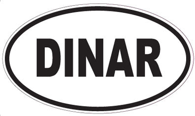 DINAR - Oval Sticker