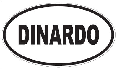 DINARDO - Oval Sticker