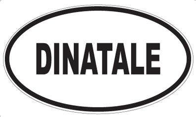 DINATALE - Oval Sticker