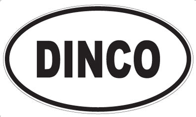 DINCO - Oval Sticker