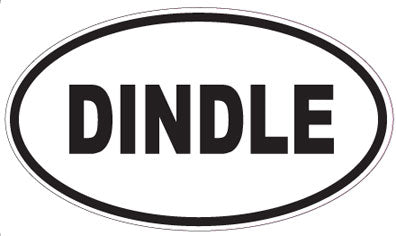 DINDLE - Oval Sticker