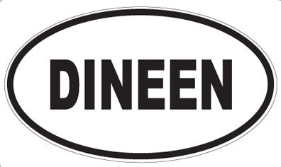 DINEEN - Oval Magnet