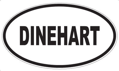 DINEHART - Oval Sticker