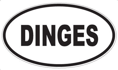 DINGES - Oval Magnet