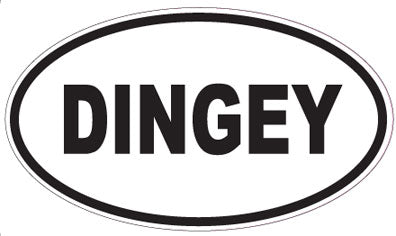 DINGEY - Oval Sticker