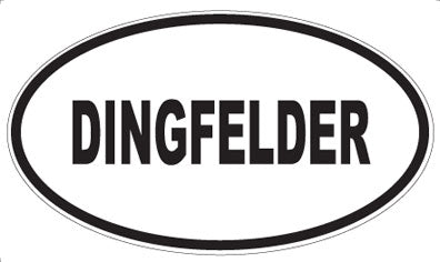 DINGFELDER - Oval Sticker