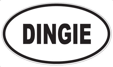 DINGIE - Oval Sticker