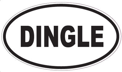 DINGLE - Oval Sticker