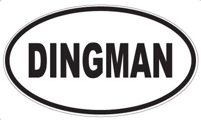 DINGMAN - Oval Sticker