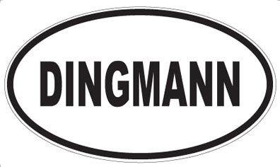 DINGMANN - Oval Magnet