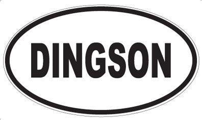 DINGSON - Oval Magnet
