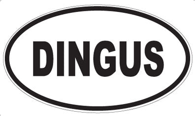 DINGUS - Oval Magnet