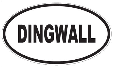 DINGWALL - Oval Sticker