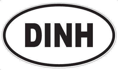 DINH - Oval Sticker