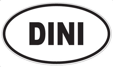 DINI - Oval Sticker
